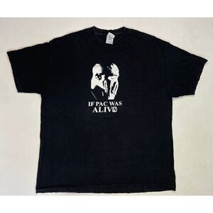 2pac Tupac Shakur If Pac Was Alive Graphic T-shirt Men XXL Black Rap Music